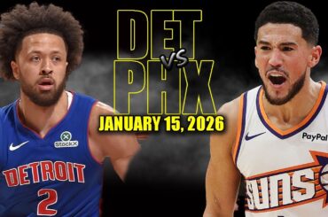 Detroit Pistons vs Phoenix Suns Full Game Highlights - January 15, 2026 | NBA Season