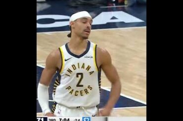 Andrew Nembhard SPLASHES FOR THREE #nbabasketball #nbahighlights #indianapacers