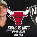 Chicago Bulls vs Brooklyn Nets 1/16/26 NBA Free Picks & Prediction | NBA Betting Tips