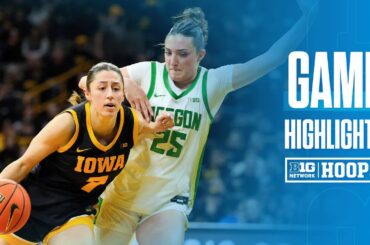 Oregon at Iowa | HIGHLIGHTS | Big Ten Women's Basketball | 01/15/2026
