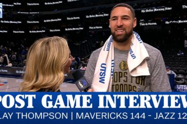 Klay Thompson Post Game Interview vs. Utah Jazz | January 15, 2026