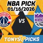Washington Wizards vs Sacramento Kings Pick 1/16/26 NBA Pick Prediction