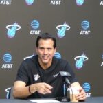 Erik Spoelstra Reacts to Miami Heat Boston Loss, Calls Out Kel'el Ware, Praise Kasparas Jakučionis