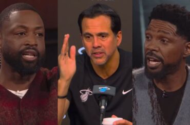Dwyane Wade and Udonis Haslem react to Coach Spo calling out Kel'el Ware 😳