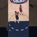 Harden full court dime to Lopez