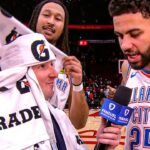 OKC Thunder Put Nick Gallo in a Towel-Based Outfit After Big Win vs Rockets 🤣