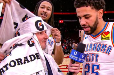 OKC Thunder Put Nick Gallo in a Towel-Based Outfit After Big Win vs Rockets 🤣