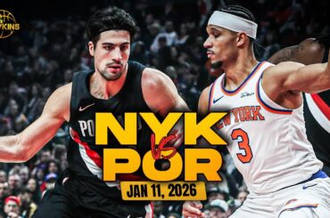 New York Knicks vs Portland Trail Blazers Full Game Highlights | Jan 11, 2026 | FreeDawkins