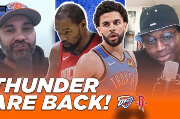 Thunder-Rockets Reaction: Ajay Mitchell changes game, KD STRUGGLES | The Dime With Josh and Kwab