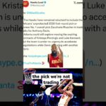 Atlanta hawks WILL NOT TRADE the unprotected pelicans pick. #nba #basketball #atlanta #dallas #ad