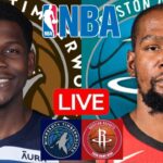 LIVE: MINNESOTA TIMBERWOLVES vs HOUSTON ROCKETS | NBA | PLAY BY PLAY | SCOREBOARD
