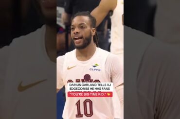 Darius Garland giving VJ Edgecombe his props 🫡