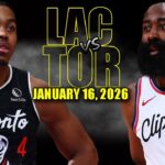 Los Angeles Clippers vs Toronto Raptors Full Game Highlights - January 16, 2026 | NBA Season