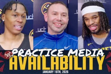 Denver Nuggets Practice Media | 1/16/26 🎙