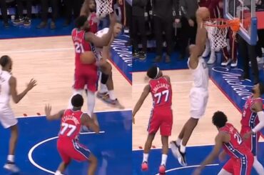 WILD ENDING Evan Mobley GAME WINNER vs 76ers off Jaylon Tyson dime