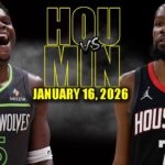 Houston Rockets vs Minnesota Timberwolves Full Game Highlights - January 16, 2026 | NBA Season