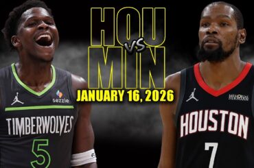 Houston Rockets vs Minnesota Timberwolves Full Game Highlights - January 16, 2026 | NBA Season