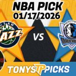 Utah Jazz vs. Dallas Mavericks Pick 1/17/26 NBA Pick Prediction