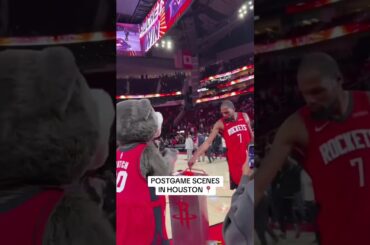 All love postgame after the Rockets secured the dub ‼️