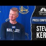 Steve Kerr provides injury update on Warriors' Gui Santos after spraining ankle | NBC Sports BA