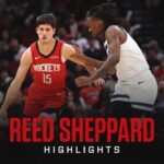 Reed Sheppard (14 points) Highlights vs. Minnesota Timberwolves