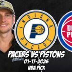 Indiana Pacers vs Detroit Pistons 1/17/26 NBA Free Picks & Prediction | NBA Betting Tips