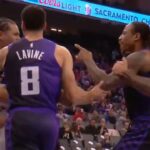 DeMar DeRozan gets heated with Kyshawn George and have to be separated