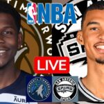 LIVE: MINNESOTA TIMBERWOLVES vs SAN ANTONIO SPURS | NBA | PLAY BY PLAY | SCOREBOARD