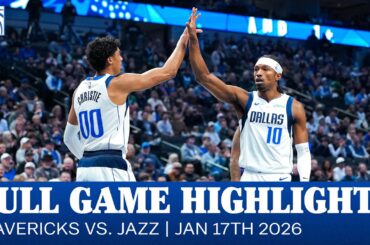Mavericks Highlights vs. Utah Jazz | January 17, 2026