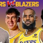 Lakers vs Blazers LIVE Play By Play & Reaction!
