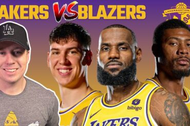 Lakers vs Blazers LIVE Play By Play & Reaction!
