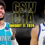 Golden State Warriors vs Charlotte Hornets Full Game Highlights - January 17, 2026 | NBA Season