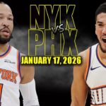 New York Knicks vs Phoenix Suns  Full Game Highlights - January 17, 2026 | NBA Season