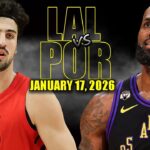 Los Angeles Lakers vs Portland Trail Blazers Full Game Highlights - January 17, 2026 | NBA Season
