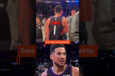 "Guys that I was inspired by... I'm glad they're in the building tonight." - Devin Booker #shorts