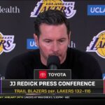 JJ Redick POSTGAME INTERVIEWS | Los Angeles Lakers loss to Portland Trail Blazers 132-116
