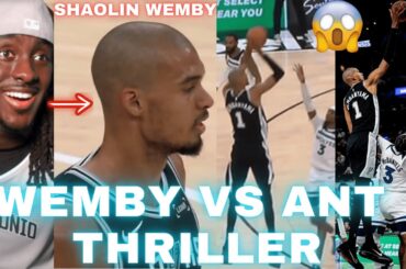 WEMBY VS ANT CLASSIC!! Spurs Vs Wolves Highlights Reaction