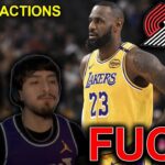 Lakers fans reaction to the Trail Blazers BLOWOUT win vs the Lakers 😱