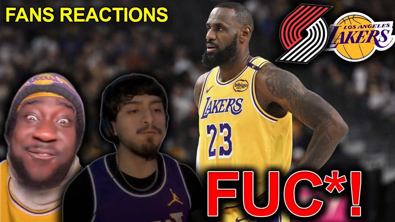 Lakers fans reaction to the Trail Blazers BLOWOUT win vs the Lakers 😱