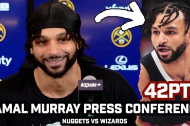 Jamal Murray on Dropping 42pts & JOKES About Fans Watching Broncos After Nuggets WIN vs Wizards