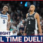 EPIC DUEL: Victor Wembanyama OUTLASTS Anthony Edwards as Spurs SHOCK Timberwolves in WILD showdown