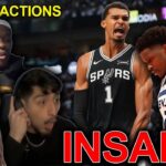 NBA fans reaction to the Spurs beating the Timberwolves | Wembanyama vs Anthony Edwards