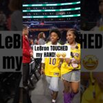 LeBron TOUCHED my HAND!!🤩 @RKEMPIREE @lakers #nba #luka #basketball #lebron #lakers