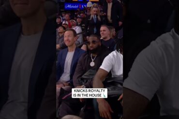 Some New York Knicks legends are courtside tonight
