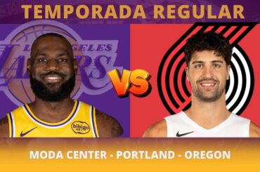 LOS ANGELES LAKERS X PORTLAND TRAIL BLAZERS / AO VIVO / TEMPORADA REGULAR