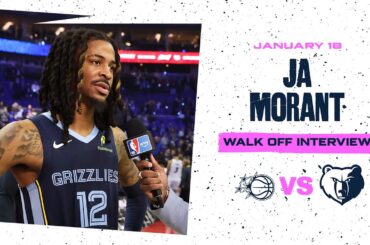 Ja Morant Walk off Interview | Grizzlies vs. Magic
