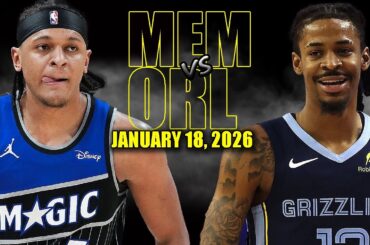 Memphis Grizzlies vs Orlando Magic - January 18, 2026 | NBA Season