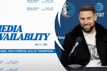 Jason Kidd, Max Christie, & Klay Thompson | Media Availability vs UTA | 01/15/26