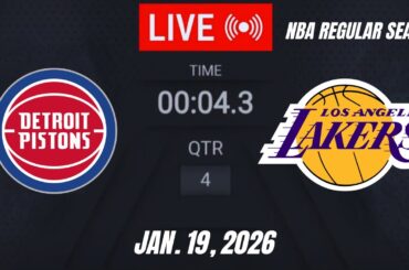 NBA LIVE! Detroit Pistons vs Los Angeles Lakers | JANUARY 19, 2026 | Pistons vs Lakers 2K26