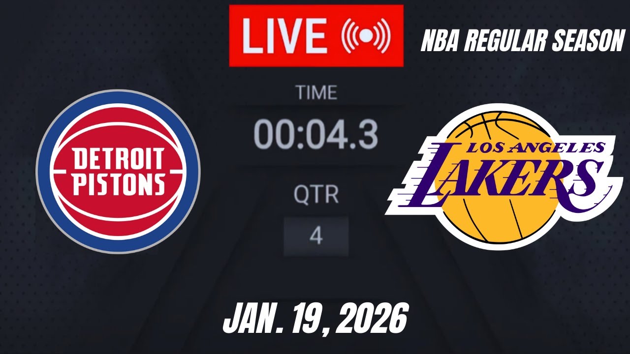 NBA LIVE! Detroit Pistons vs Los Angeles Lakers | JANUARY 19, 2026 | Pistons vs Lakers 2K26